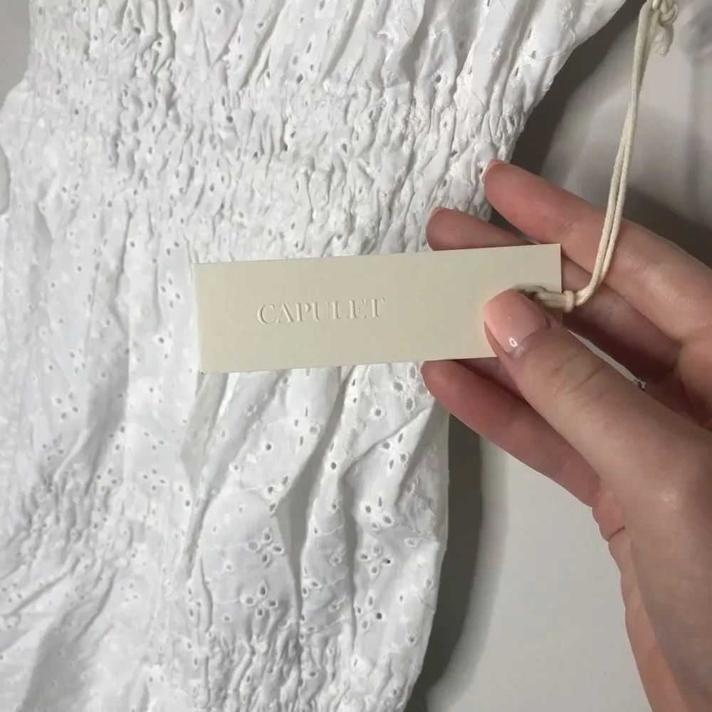 ▪️Capulet x Anthro▪️NWT Eloise Eyelet Mini Dress - Picture 4 of 12